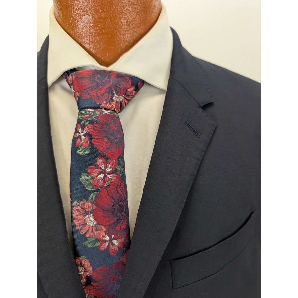 Dolce Gabbana Martini Made In Italy Mens Blazer Jacket Size 42R Navy Blue
